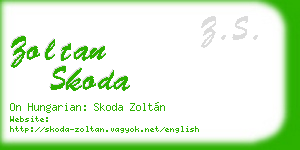zoltan skoda business card